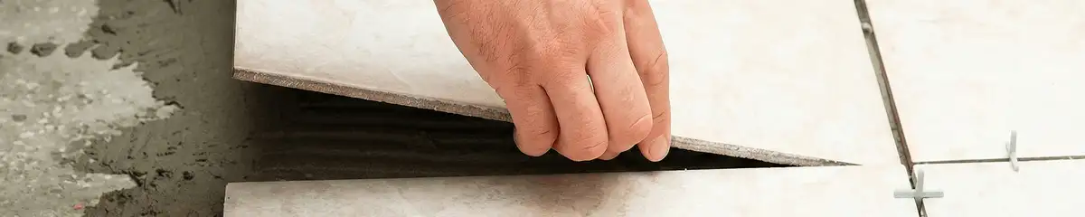 Professional installing ceramic tile floors in Erie, PA